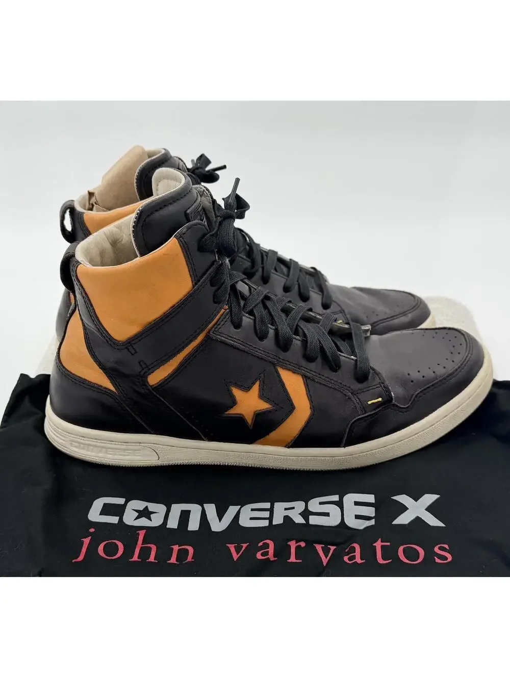 Converse x Varvatos Weapon 86 Brown Leather 132827C Men 11.5 - Picture 2 of 8